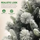 HOMCOM 7.5 ft Artificial Prelit Christmas Tree with Realistic Fraser Fir — 5