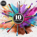 Loddie Doddie Liquid Chalk Markers, Window Markers, Earth Tones, 10 Pack | 1 Count (Pack of 10) — 6