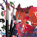 da Vinci Watercolor Series 36 Paint Brush, Round Russian Red Sable with Black Handle, Size 0 — 6