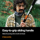 Fiskars 8-12 Ft Extendable 2-in-1 Tree Pruner & Pole Saw with Rotating Head | 8-12 ft Rope-Free Saw & Pruner — 4