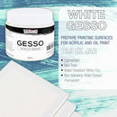 U.S. Art Supply White Gesso Primer 16.9oz (500ml) for Oil & Acrylic Paint — 2