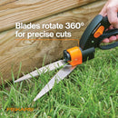 Fiskars 5" Shear Ease Grass Shears, Grass Clippers for Lawn & Garden | Rotating - Spring Action — 2