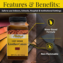 Fiebing's LeatherColors (4 Fl Oz, Light Brown) - Leather Dye for Leather - Water-Based, Non-Flammable Formula - Permanent & Penetrating Color for Shoes, Boots, Furniture - Safe for Institution Use — 2