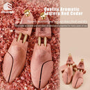 Cedar Shoe Tree with Twin Tubes,Red Cedar Wooden Shoe Trees For Men,Shoe keeper Sizes 6-16,Wood Shoe Form Holder — 6