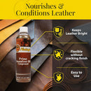 Fiebing's Prime Neatsfoot Oil Compound - Natural/Synthetic Leather Preservative - 8 Ounce | Amber — 4