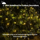 HISHINY LED Christmas Net Lights Outdoor Decorations for Bushes,144LED 6ftx6ft Connectable Green Wire Net Christmas Lights for Outdoor Indoor Yard Mesh Shrub Tree Decor,UL Certified(Warm White) — 3