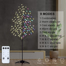 Lightshare Cherry Blossom Tree 6FT 208 LED Lighted Tree Multicolor with Remote Contrl for Decoration Inside and Outside, Home Patio Wedding Festival Christmas Decor — 1