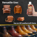 Fiebing's Leather Cleaner & Conditioner (8 oz) - All Purpose Wax-Free Color Safe Formula Protects & Strengthens All Leather - Prevents Molding, Cracking, Water Spots & Salt Stains on Car, Shoe, Purse — 6