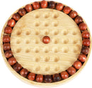 TOWO Wooden Peg Solitaire Game, Classic Round Board Puzzle Toy — 2
