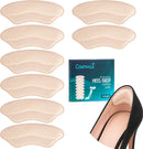 Comfwalk Heel Grip Cushion Pads - 4 Pairs, Self-Adhesive, Shoe Inserts for Loose Shoes, Snug Fit, Blister Prevention, Heel Comfort for Men and Women, Ideal for High Heels (Beige, Lip-Shaped) — 1