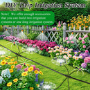 260FT Drip Irrigation System Kit, Automatic Drip Irrigation Kit with 1/2 inch Hose 1/4 inch Distribution Tubing and Accessories for Greenhouse, Yard, Lawn | 260 FT (40FT Main tube + 220FT Distribution tube) — 5