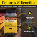 Fiebing's LeatherColors (4 Fl Oz, Purple) - Leather Dye for Natural Leather - Water-Based, Non-Flammable Formula - Permanent & Penetrating Color for Shoes, Boots, Furniture - Safe for Institution Use — 2