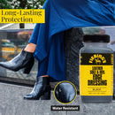 Fiebing's Leather Sole & Heel Edge Dressing (4 oz) - High Gloss, Protective Shoe Dressing Polish - Includes Brush Applicator - Black — 2