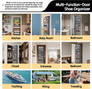 Kotkn 10 Tier Over The Door Organizer - Heavy Duty Hanging Storage Rack with Sturdy Oxford Fabric, Holds 20+ Pairs of Footwear, Boots & Sneakers, Saves 50% Closet Space (Gray) — 7