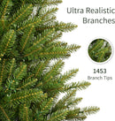 Puleo International 7.5ft Pre-Lit Slim Fraser Fir Christmas Tree — 5