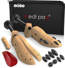 Medipaq Pine Shoe Stretchers for Men Women US Size 8-13 - 4-Way Adjustable — 1