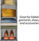 Whitmor 5 Section Closet Organizer - Hanging Shelves with Sturdy Metal Frame — 4