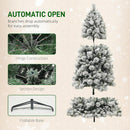 HOMCOM 7.5 ft Artificial Prelit Christmas Tree with Realistic Fraser Fir — 6
