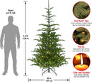 National Tree Company 7.5ft Pre-Lit Norwegian Spruce Christmas Tree — 3