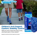 PowerStep Pinnacle Junior 3/4 Insoles, Children's Foot Pain Relief, Arch Support for Girls and Boys, Unisex, Supports Alignment, Posture & Balance in Kids, Made in the USA (Youth 3-4) - Blue/Red — 3