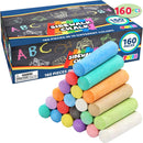 JOYIN 160 PCS Sidewalk Chalks Set-16 Colors Non-Toxic Washable Jumbo Chalk for Outdoor Art Play, Painting on Chalkboard, Blackboard and Playground — 7