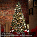 Casafield 7.5FT Realistic Pre-Lit Green Spruce Artificial Holiday Christmas Tree with Sturdy Metal Stand — 2