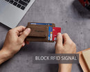 Toughergun Slim Wallet for Men RFID Blocking Money Clip, Minimalist Front Pocket Credit Card Holder, Magnetic Thin Mens Wallets with ID Window — 6