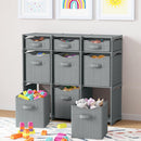 Cube Storage Organizer with Storage Bins Included - The Perfect Closet Organizers and Storage Solution. Includes 9 Storage Cubes, Great For Toy Storage, Closet Storage, Clothes Storage (Grey) — 1