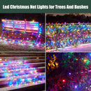 Led Christmas Net Lights Outdoor Christmas Decorations 120Led 6Ftx4Ft UL Certified Connectable Waterptoof Mesh Net Lights for Trees Bushes Shrubs Garden Outdoor Christmas Decorations(Multicolor) — 2
