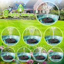 SZMP Solar Fountain 2026 Upgrade, Solar-Powered Bird Bath Fountain with 4 Fixed Rods & 7 Nozzles for Garden, Pond, Pool, and Patio – No Battery Required, Attracts Hummingbirds & Wildlife | Coffee — 2