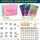 XJRLUK Glass Beads Bracelet Making Kit, 3000 pcs 72 Colors 6 mm Crystal Beads for Jewelry Making, Glass Beads Kits… — 2