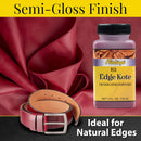 Fiebing's Edge Kote Leather Paint (4oz) - Edge Paint for Shoes, Furniture, Purses - Flexible, Water Resistant, Semi Gloss Color Coating Leather Dye to Protect Natural Edges (Red) — 3