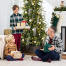 Best Choice Products Full Aspen Christmas Tree, 6ft Pre-lit Realistic Noble Fir w/ 450 Glowing Micro LED Lights, 2-in-1 White & Multicolor — 4