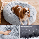 JOLLYVOGUE Small Dog Bed, Calming Soft Anti-Anxiety Donut Cat Bed, Washable Round Fluffy Cushion for Small and Medium Pets (20") — 4