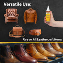 Fiebing's Leathercraft Cement - Leather Glue Adhesive (2 Pack, 4 oz Each) - Quick Drying, High Strength, Flexible, Non-Toxic, Permanent Bonding Leather Repair for Jackets, Shoes, Furniture, Purse — 6