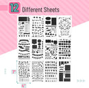 Mr. Pen- Journal Stencils, 4x7 Inch, 12 Pack | Journaling Stencils — 2