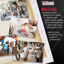 U.S. Art Supply 36"x36" Stretched Canvas for Painting, Gallery Depth 2-Pack | 36" x 36" — 5