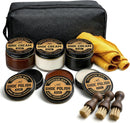 Eagle 13-Piece Shoe Polish Kit – Black, Brown & Neutral Shoe Wax & Boot Cream with Dauber Brushes and Shine Cloths – Leather Shoe Shine & Care Kit — 1