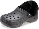 Crocs Women's Classic Lined Platform Clogs | 8 | Black Glitter — 1