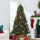 Best Choice Products Artificial Christmas Tree, 7.5ft Premium Unlit Realistic Spruce Holiday Décor w/Dense Branches, Easy Assembly, Metal Base — 3