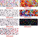 DECYOOL 1900pcs 7 Colors Round Letter Beads for Bracelets Jewelry Making — 2