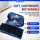 Ice Packs for Injuries Reusable (3-Piece Set) – Hot and Cold Ice Pack Therapy Gel Wrap Support – Supports Recovery, Joint and Muscle Pain – Knees, Back & More (3 Piece Set - Classic) — 1
