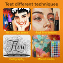 ARTISTRO 100 Acrylic Dual-Tip Glass Marker Pens for Wine Glasses — 6
