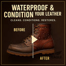 Leather Boot Care Kit – Mink Oil, Saddle Soap for Leather, Applicators & Cloth – Leather Care Kit, Boot Leather Care Kit, Leather Shoe Care Kit for Cowboy Boots, Work Boots, Shoes, and Tack — 3