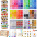 wuzoe Friendship Bracelet Kit, 16888pcs, 96 Colors Polymer Clay Beads & 1200 Letter Beads，Bracelet Making Kit for… — 1