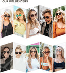 SOJOS Small Round Classic Polarized Sunglasses for Women Men Vintage Style — 4