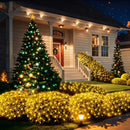 Meteds 6Ftx4Ft LED Christmas Net Lights Green Wire,Connectable UL Certified Waterptoof Net Lights for Bushes Trees Shurb Garden Outdoor Christmas Decorations — 2