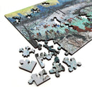 Wooden Puzzle for Adults - Uniquely Shaped Pieces - Made in The USA by FoxSmartBox - 180 Pieces - Skating in Central Park — 4