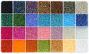 Ybxjges 24000Pcs 2mm Glass Seed Beads Kit, with 28 Colors Small Beads Kit for Girls,Women and Adults,Bracelets,… — 1