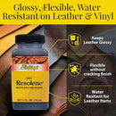 Fiebing's Acrylic Resolene (4 Ounce, Black) - Protective Acrylic Leather Finisher - Flexible, Water Resistant Top Coat for Dyed Boots, Couch, Purse — 4